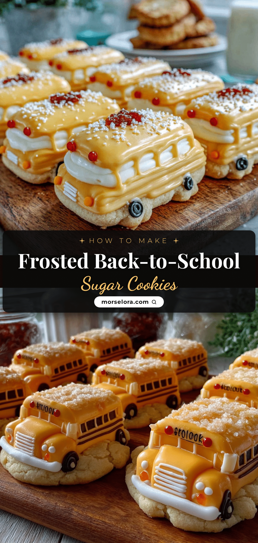 back-to-school bus sugar cookies recipe