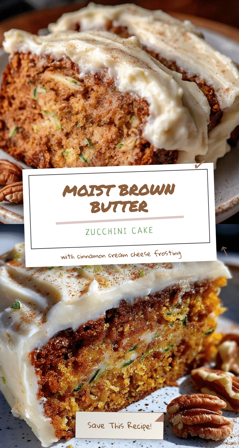 brown butter zucchini cake recipe