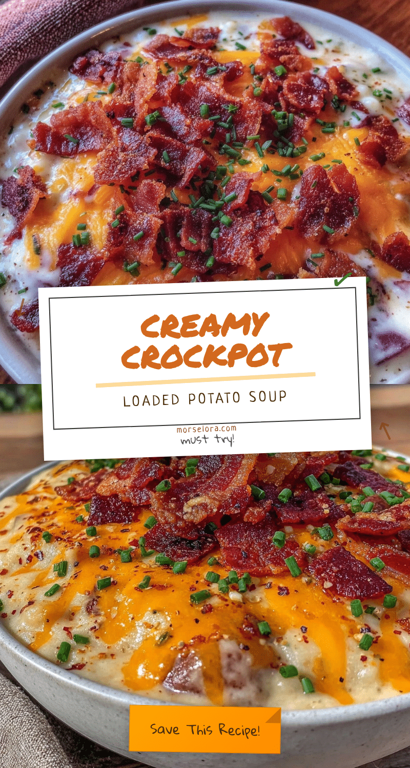 creamy crockpot loaded baked potato soup recipe