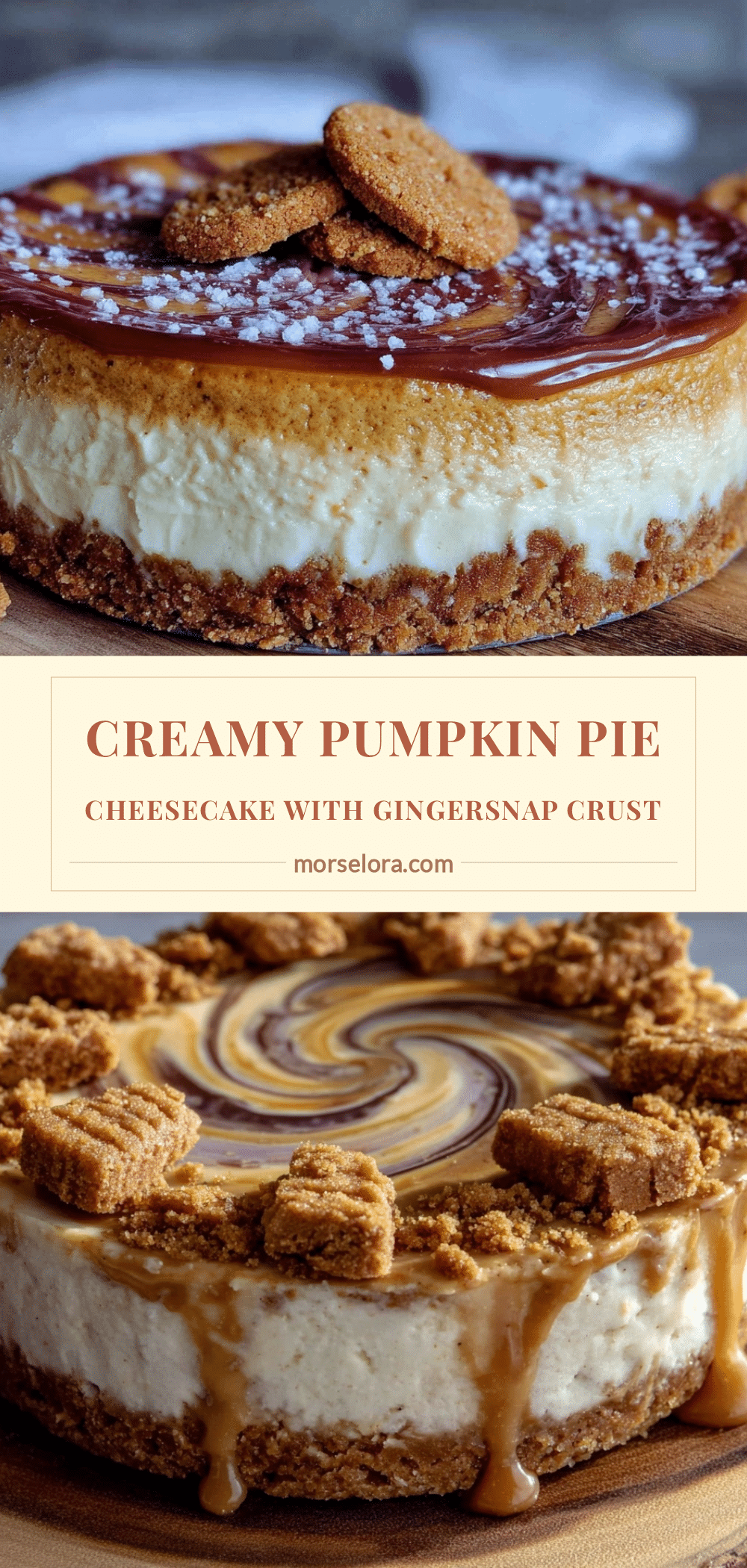 creamy pumpkin pie cheesecake recipe