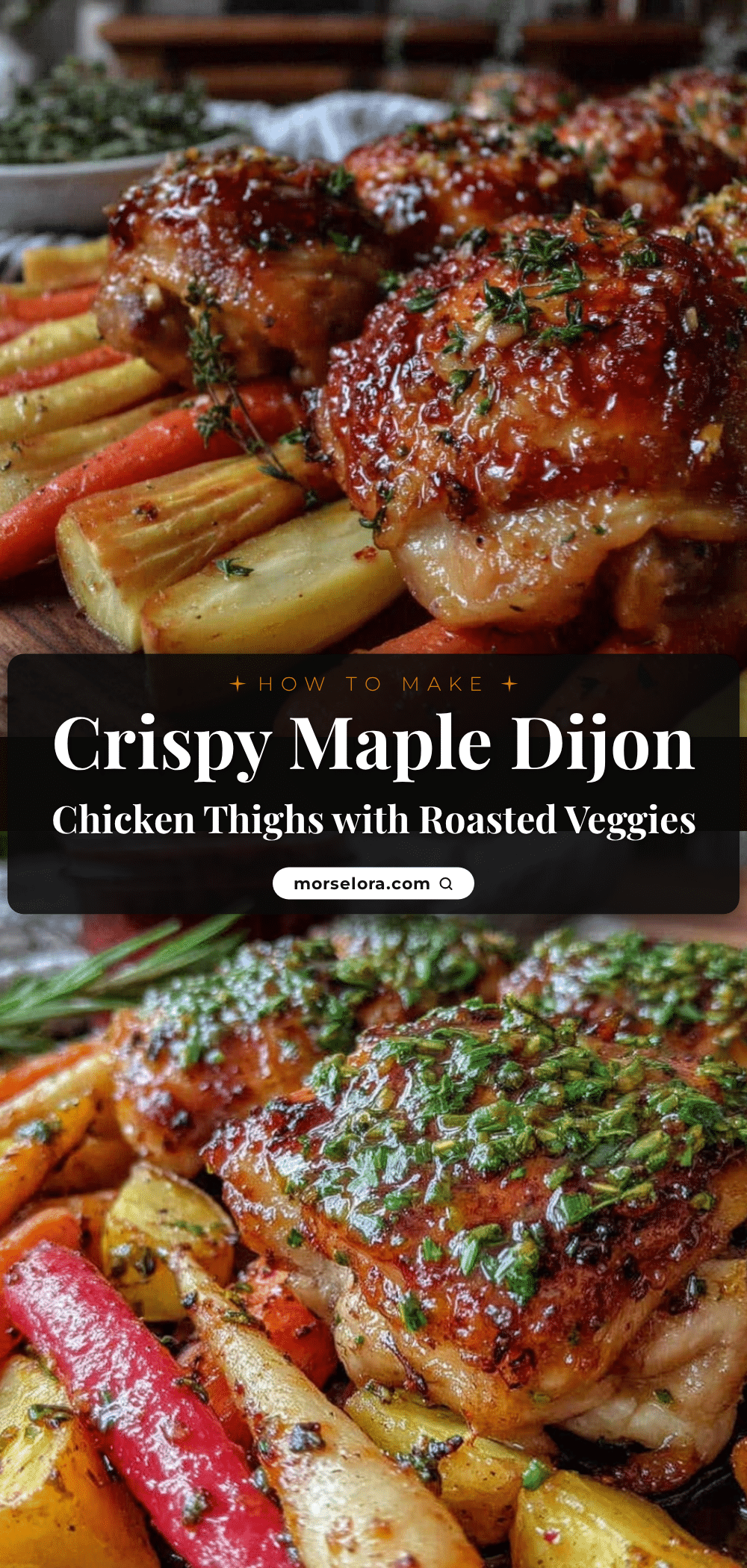 crispy sheet pan maple dijon chicken thighs recipe