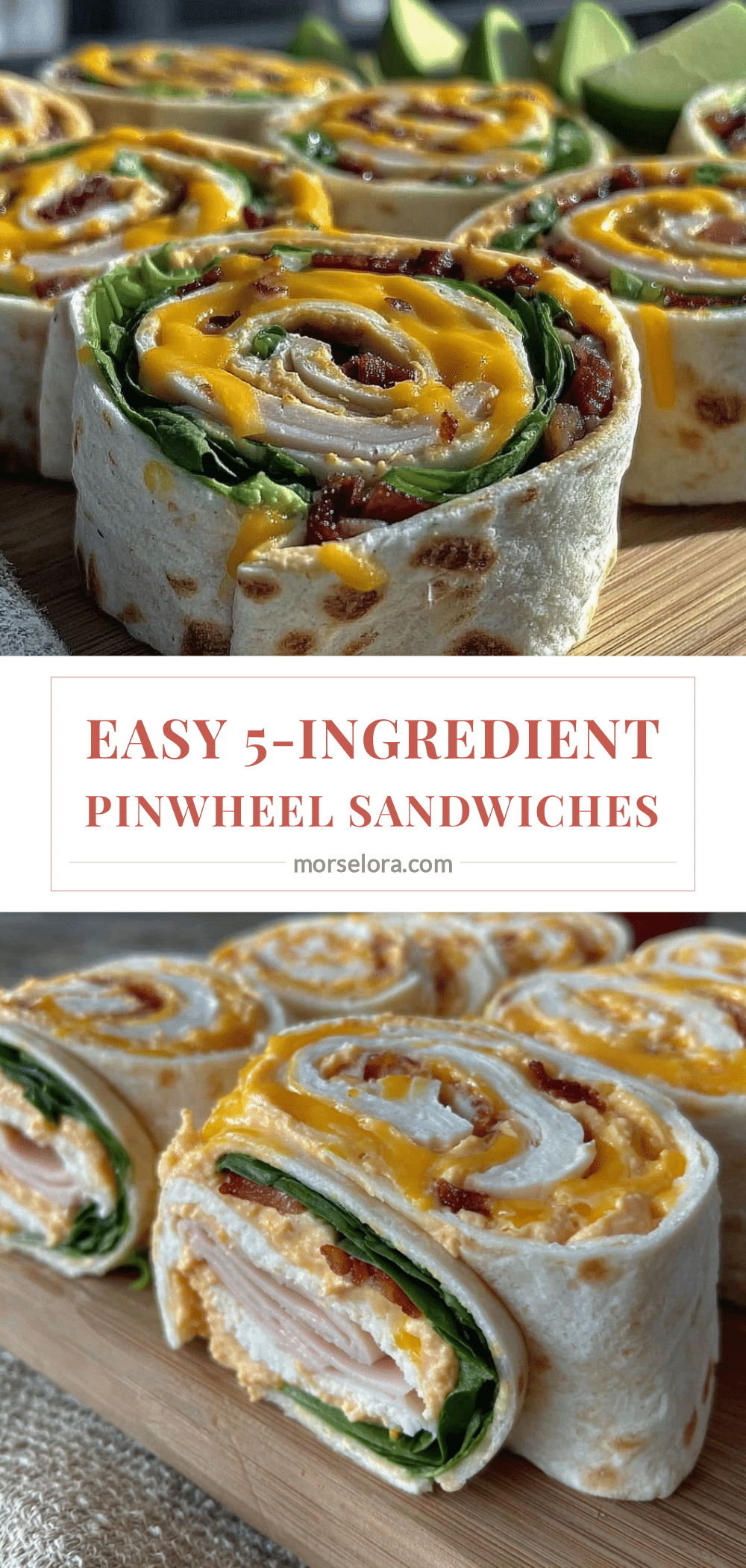 Easy 5-Ingredient Pinwheel Sandwiches recipe