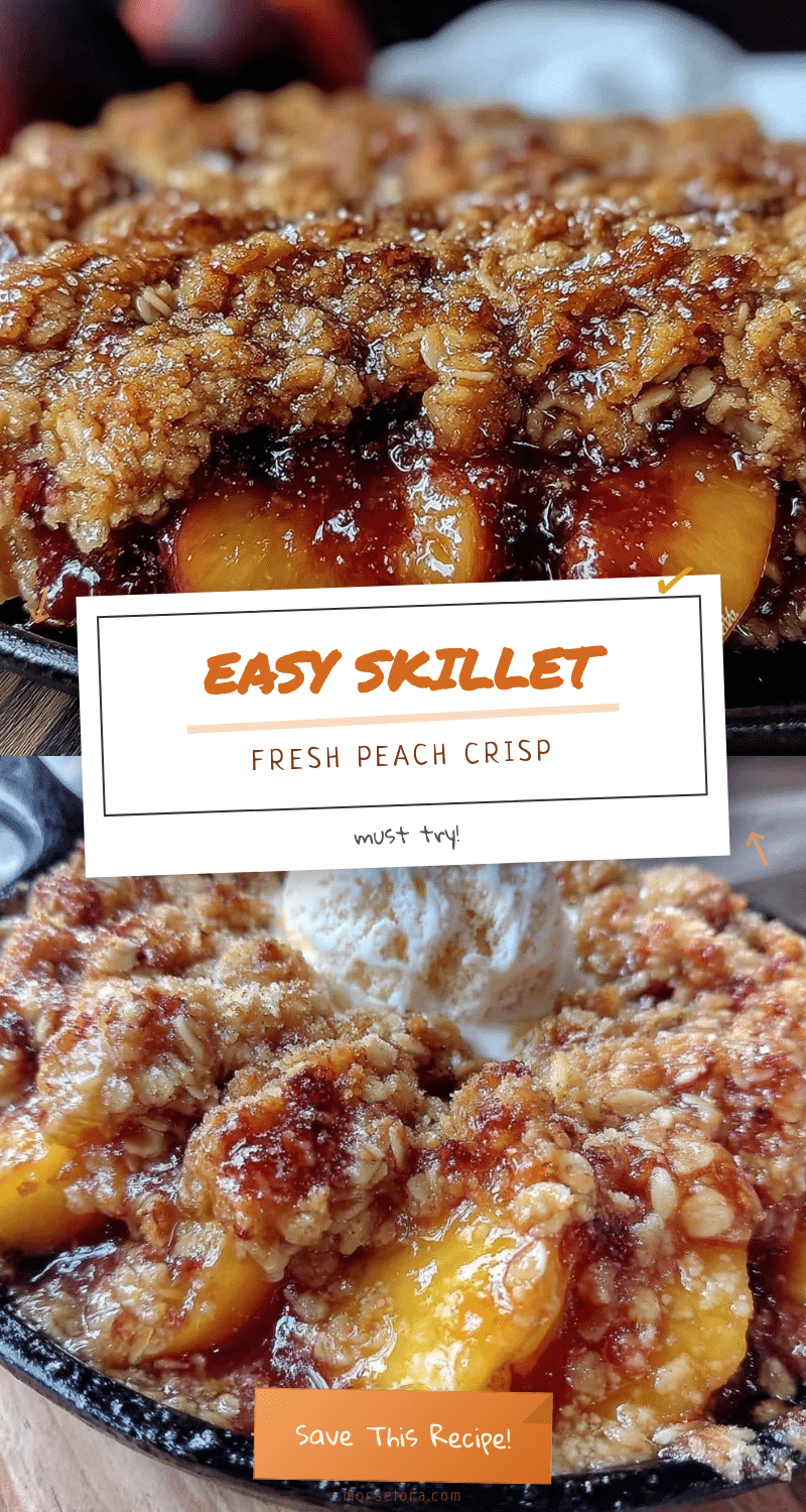 easy fresh peach crisp recipe