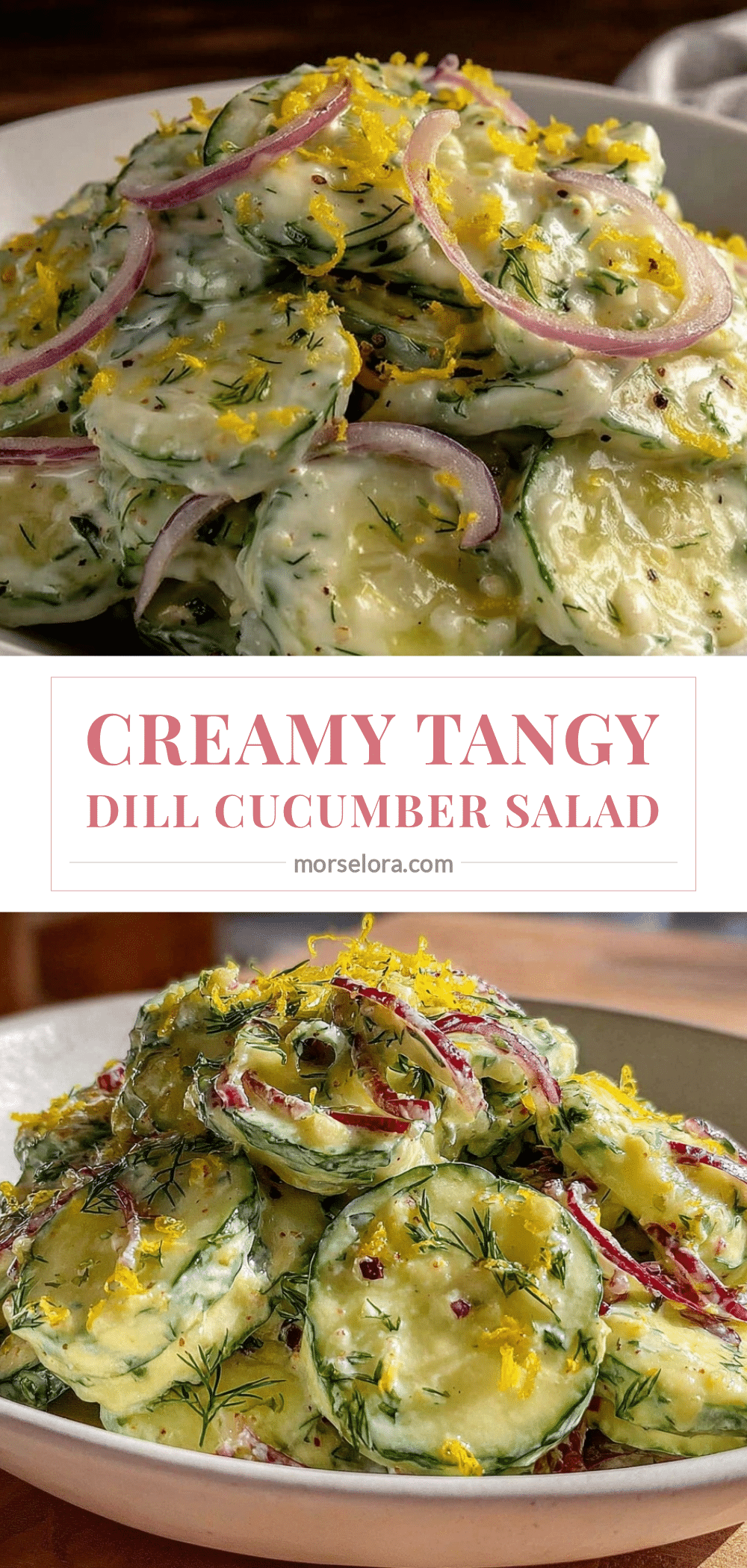 fresh creamy dill cucumber salad recipe
