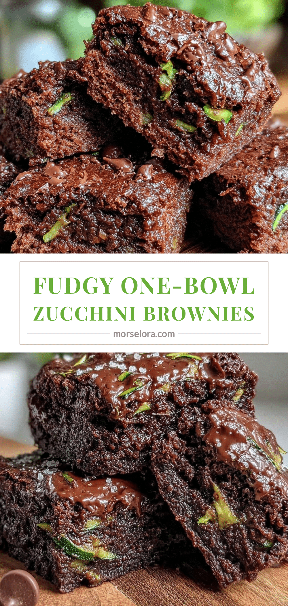 fudgy one-bowl zucchini brownies recipe
