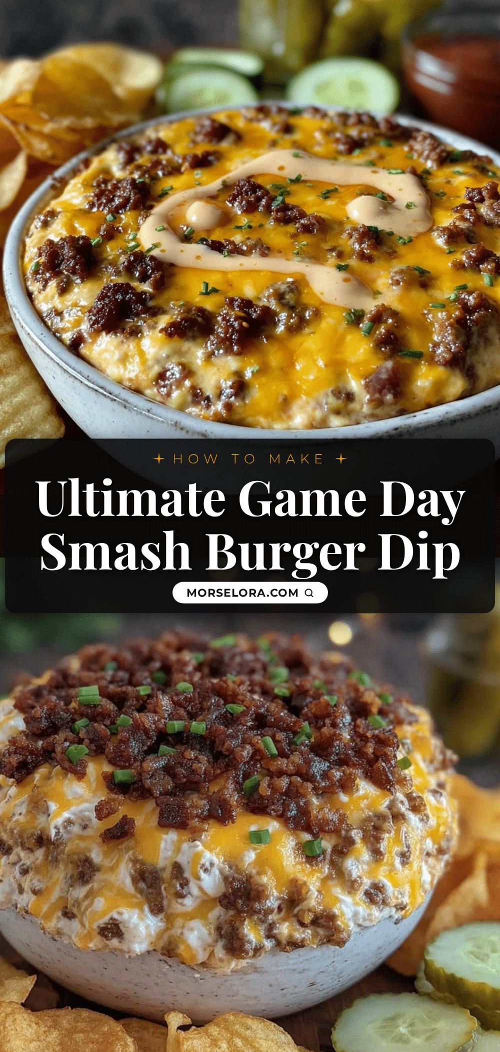 game day smash burger dip recipe