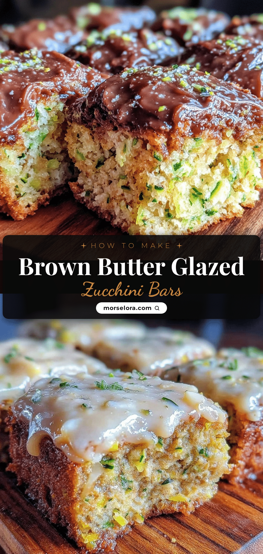glazed zucchini bars recipe