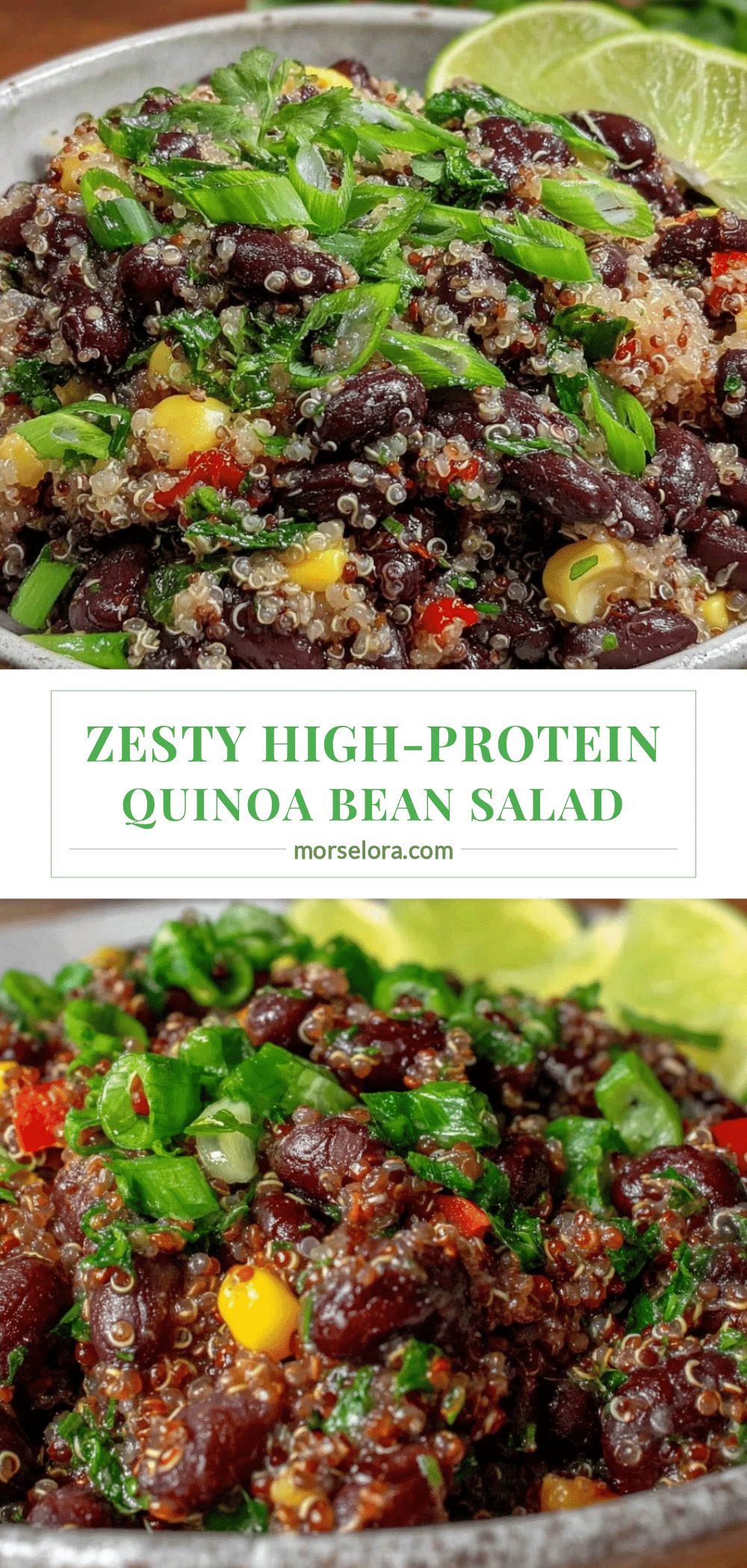 healthy high-protein quinoa and black bean salad recipe