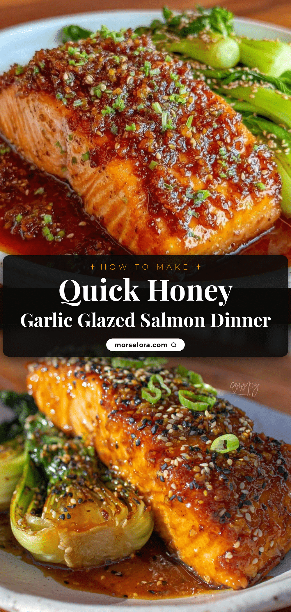 honey garlic glazed salmon recipe