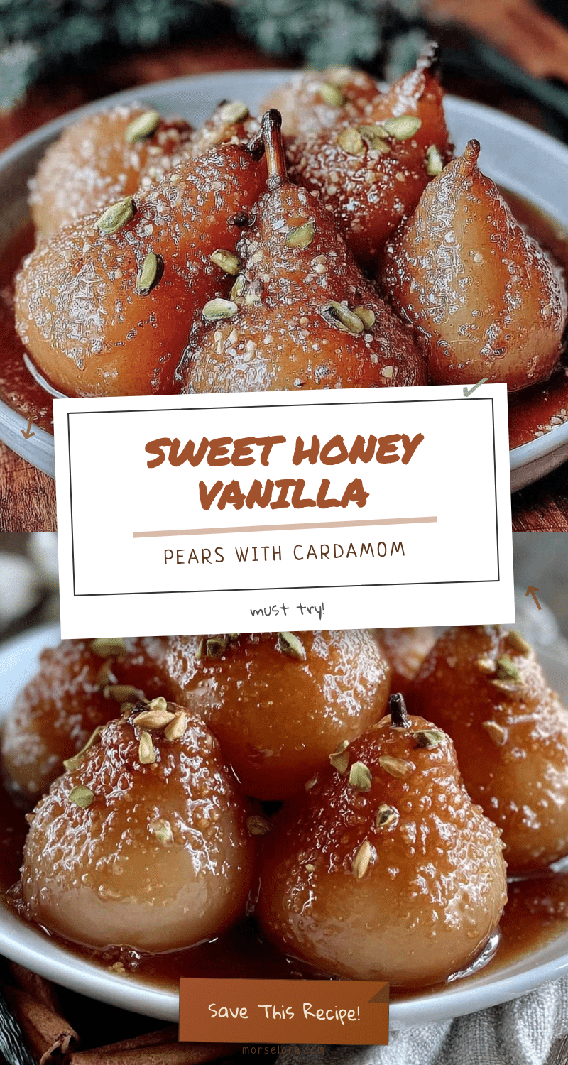 honey vanilla canned pears recipe