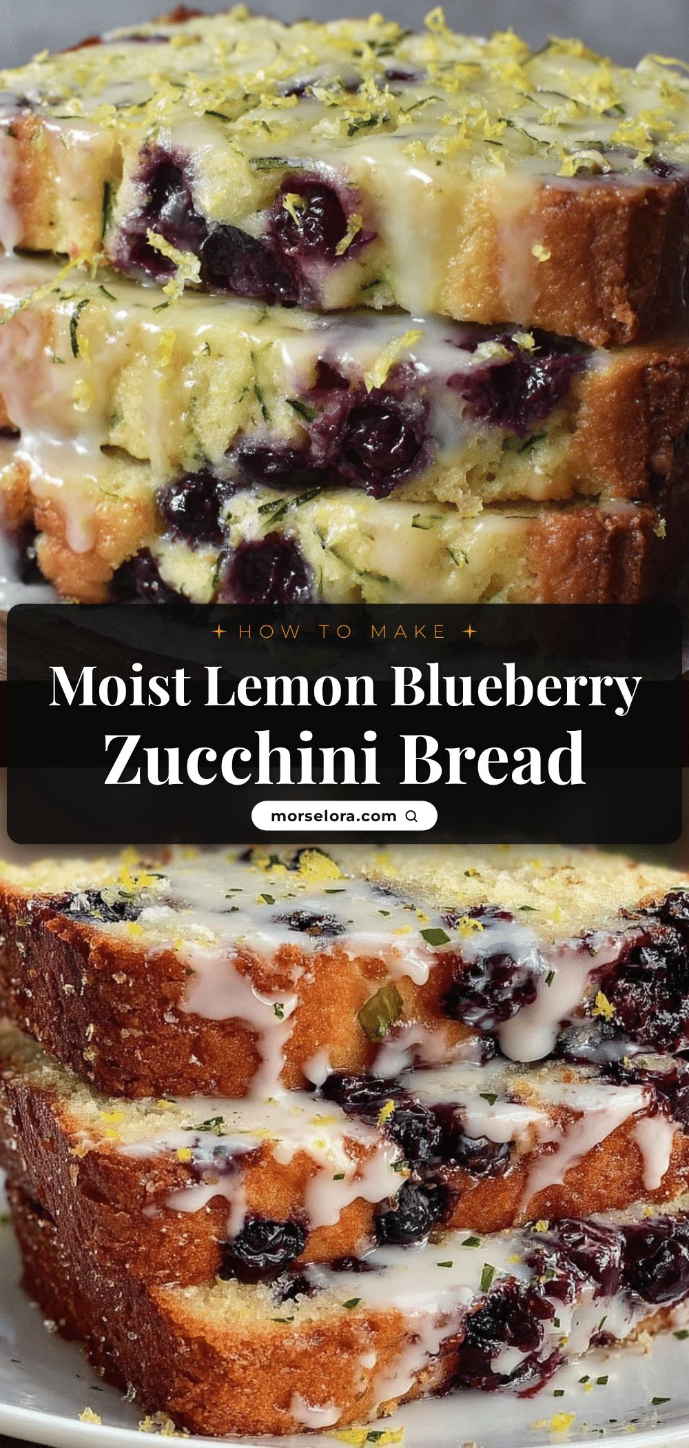 lemon blueberry zucchini bread recipe