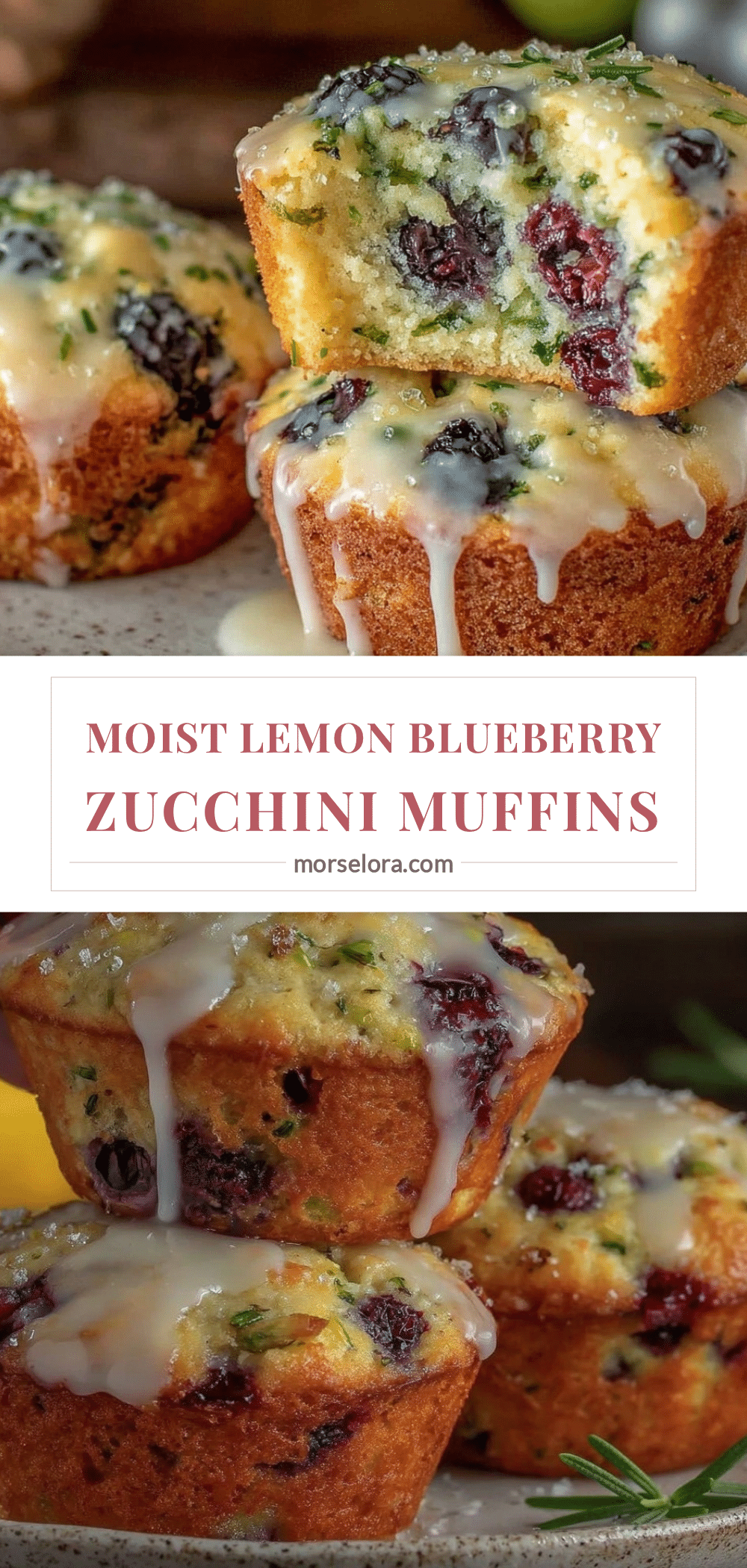 lemon blueberry zucchini muffins recipe