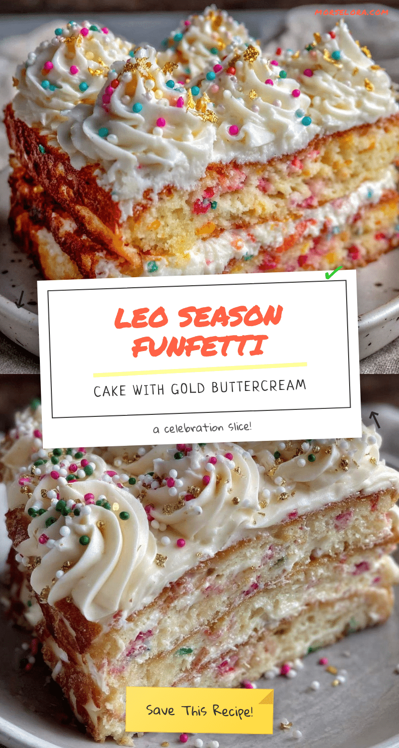 Leo Season Funfetti Birthday Cake recipe