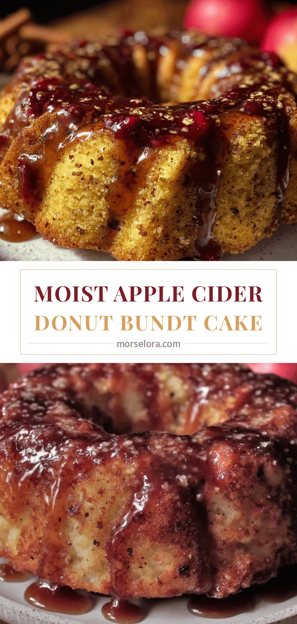 moist apple cider donut bundt cake recipe