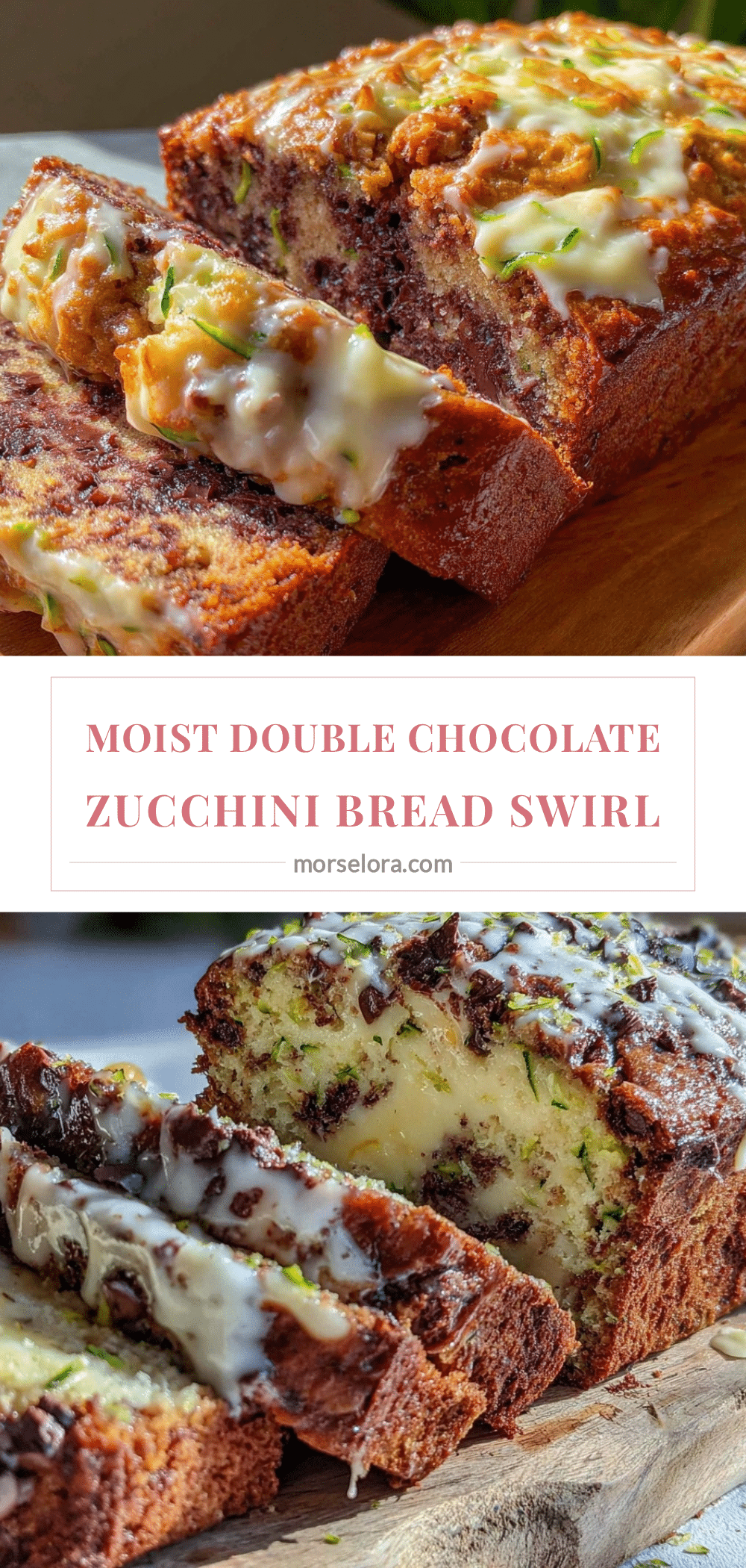 moist double chocolate chip zucchini bread recipe