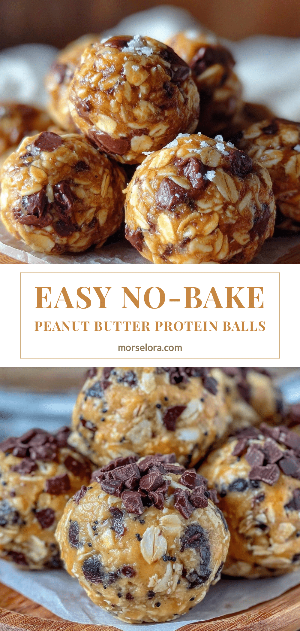 no-bake peanut butter chocolate protein balls recipe