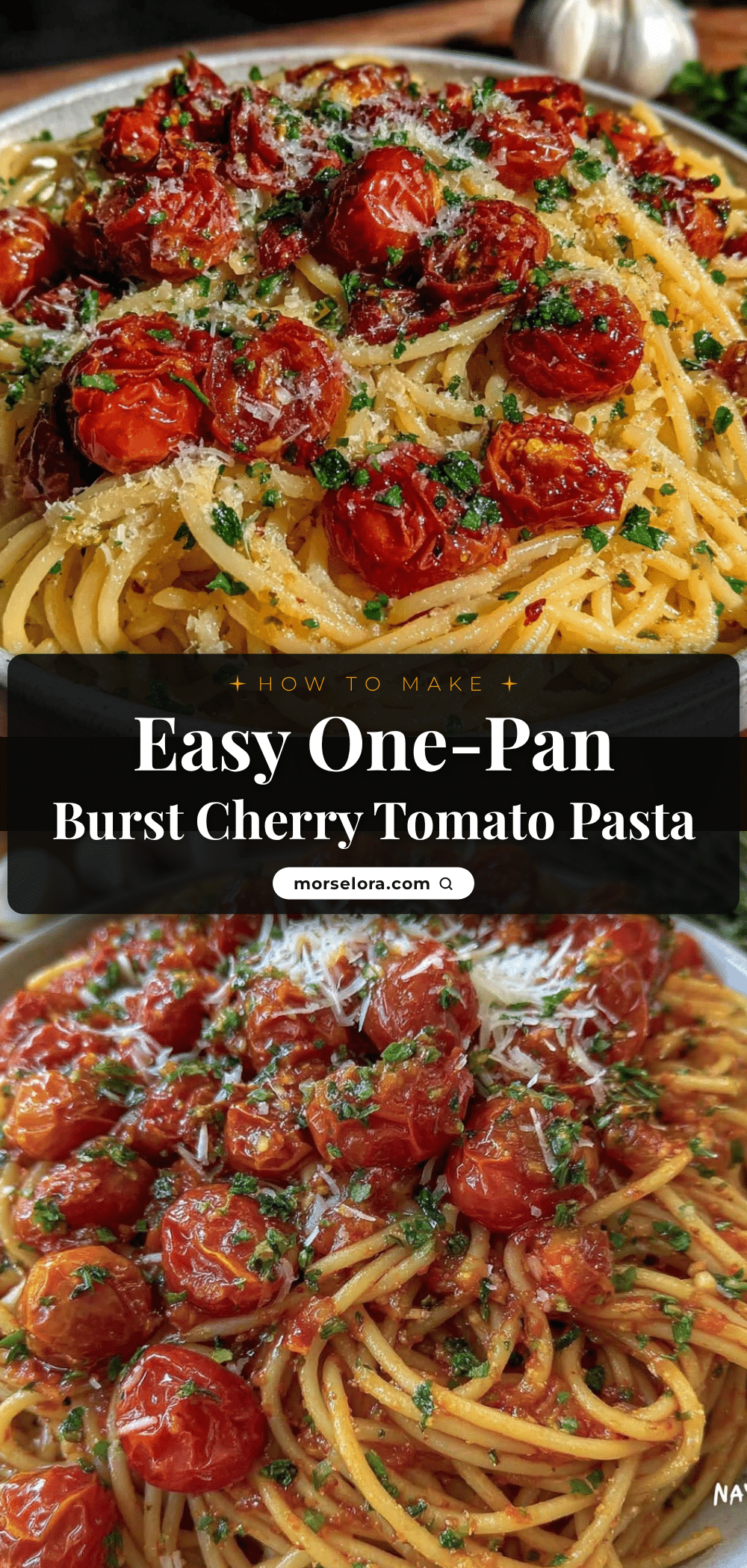 one-pan burst cherry tomato pasta recipe
