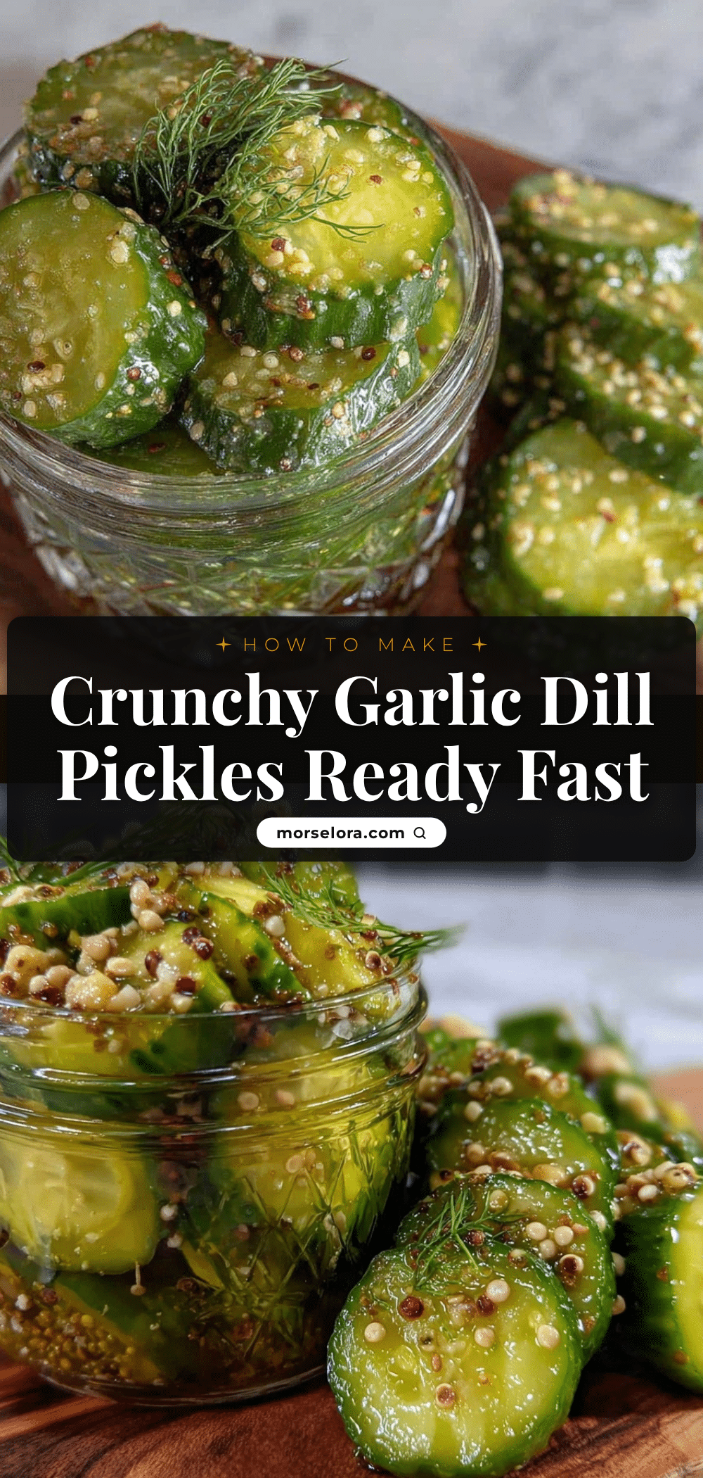 quick crunchy garlic dill refrigerator pickles recipe
