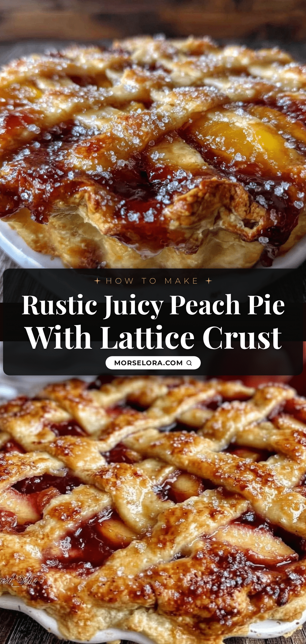 rustic fresh peach pie recipe