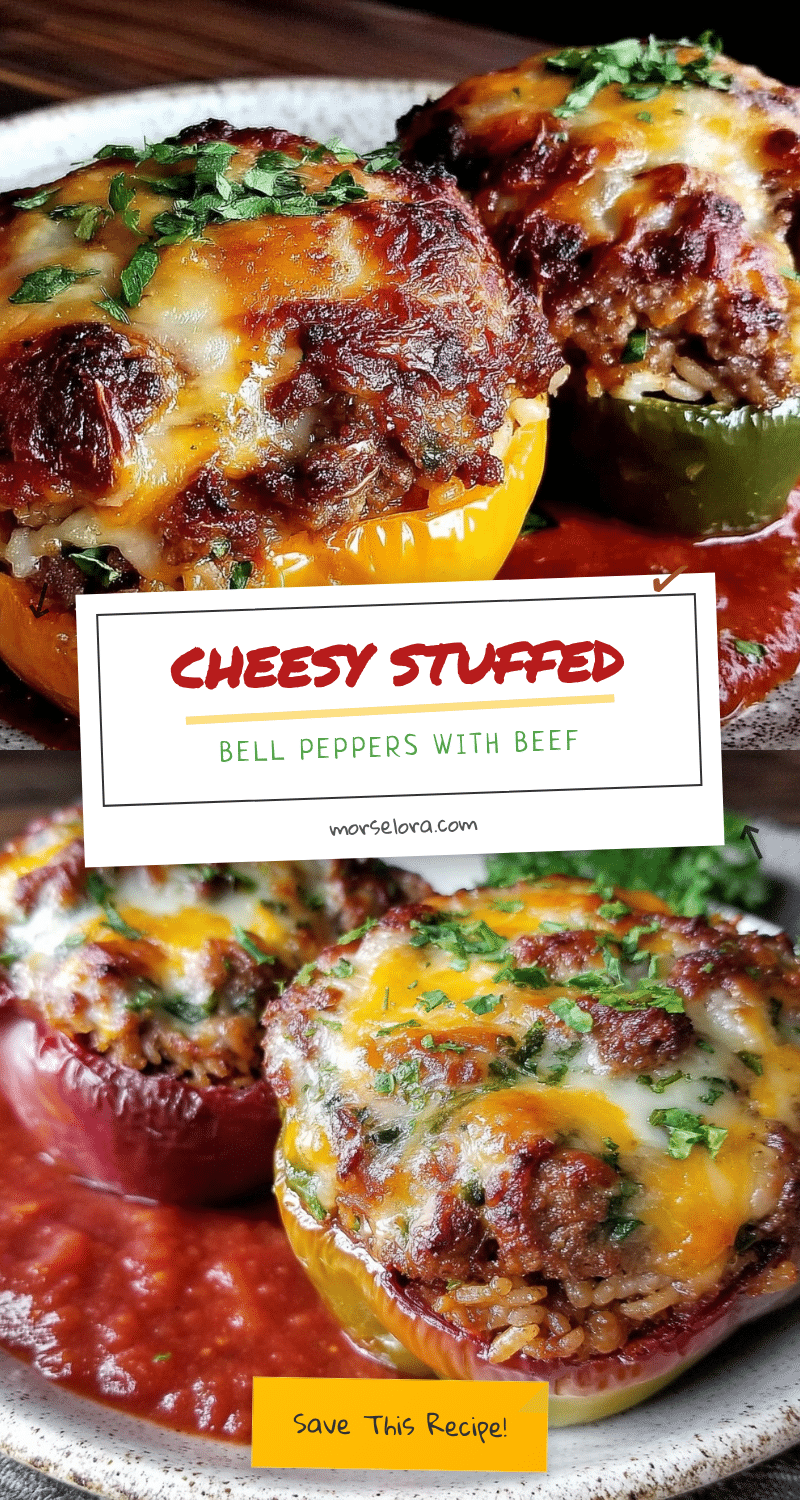 savory cheesy stuffed bell peppers recipe