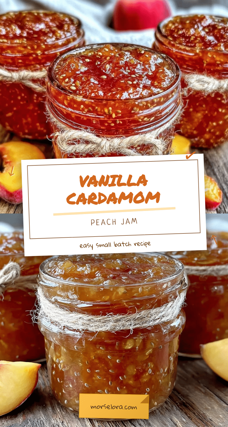 vanilla cardamom peach jam recipe