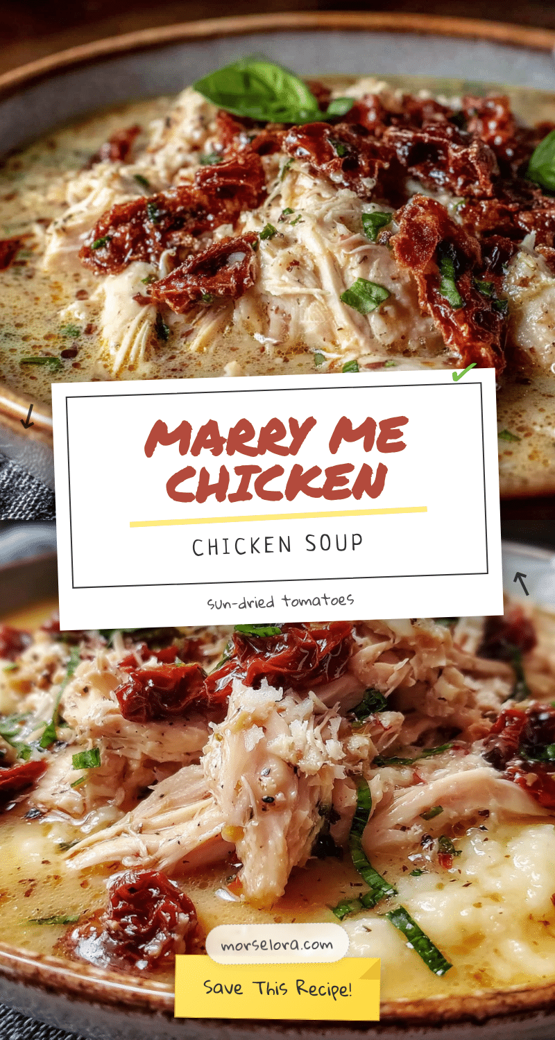 cozy marry me chicken soup with sun-dried tomatoes recipe