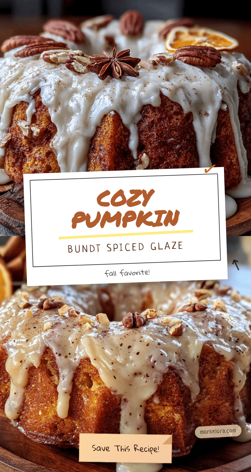 cozy pumpkin bundt cake with spiced glaze recipe
